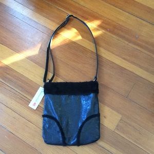 NWT American Eagle Faux Fur Crossbody Purse